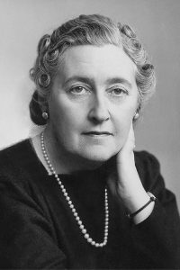 Mystery and detective fiction author Agatha Christie