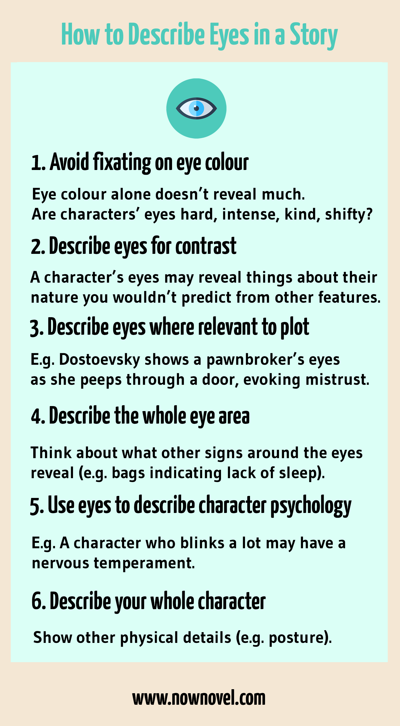 How To Describe Eyes In A Story 7 Tips Now Novel