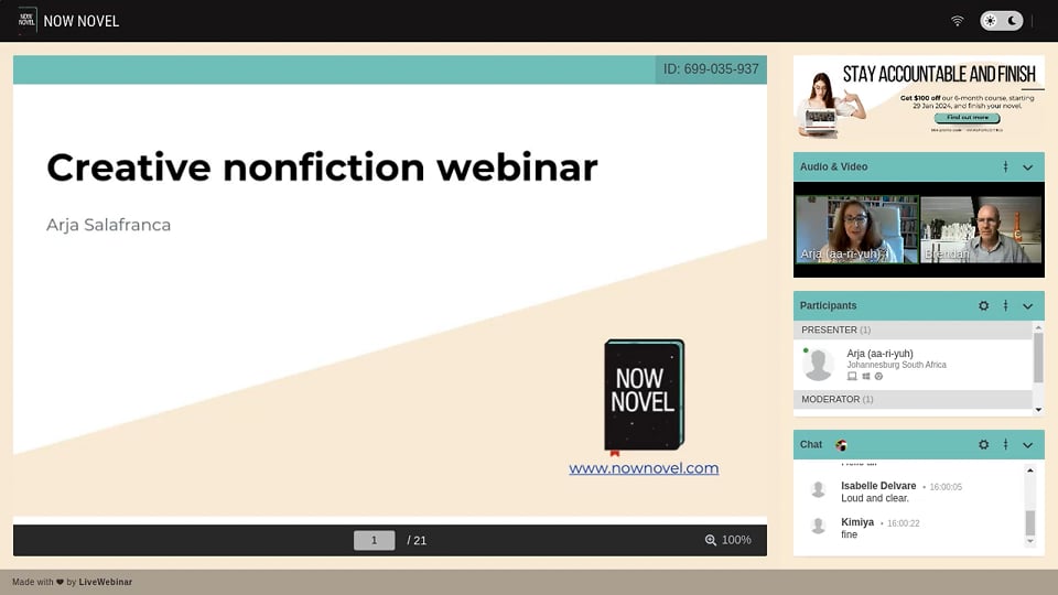 Writing Webinars: What Is Creative Nonfiction? | Now Novel